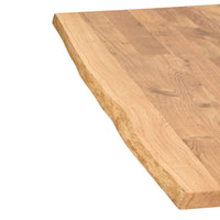 Tischplatte Eiche massiv 4 cm, in 140-240 cm Länge, mit Baumkante oder gerade Kante , Kratzfest & natürlich geölt, Hochwer...