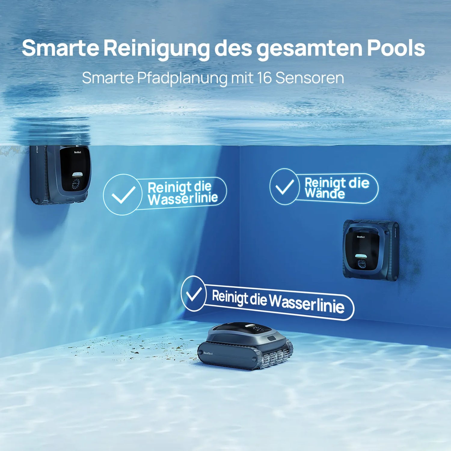 Beatbot AquaSense 2 – Der intelligente 3-in-1 Poolroboter