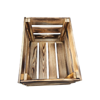 7-er Set Vintage Holzkisten Geflammt – 50x40x30 cm & 40x30x25 cm – Weinkisten & Obstkisten im Used-Look – Dekokisten & Regale – Holzboxen als Möbel & Aufbewahrung – Rustikale Deko
