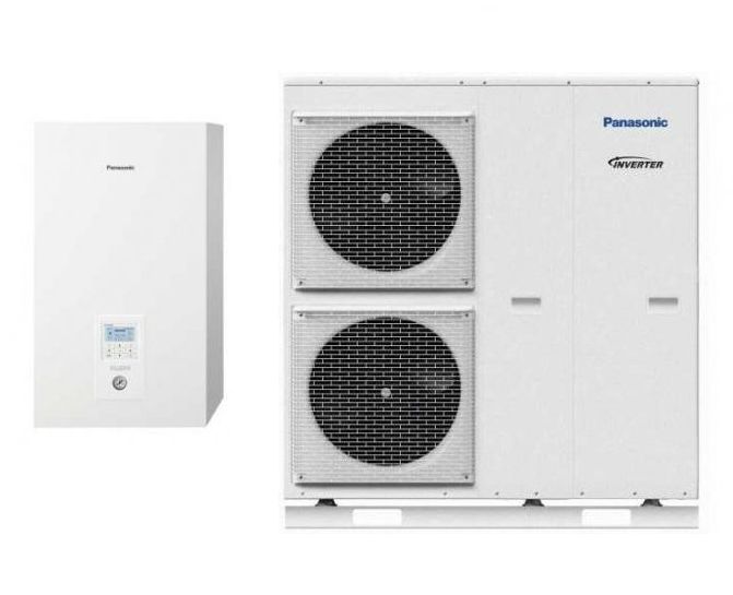Panasonic Aquarea T-CAP Split 12 kW Wärmepumpe R410A 400V 3-phasig