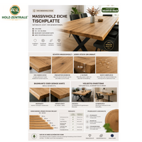 Massivholztisch Eiche  – Esszimmertisch mit 4 cm Tischplatte,  in 140-240 cm Länge,  mit Baumkante und gerade Kante &  X-Gestell aus Metall – moderner Esstisch Industrie-Design, handgefertigt, Kratzfest & natürlich geölt