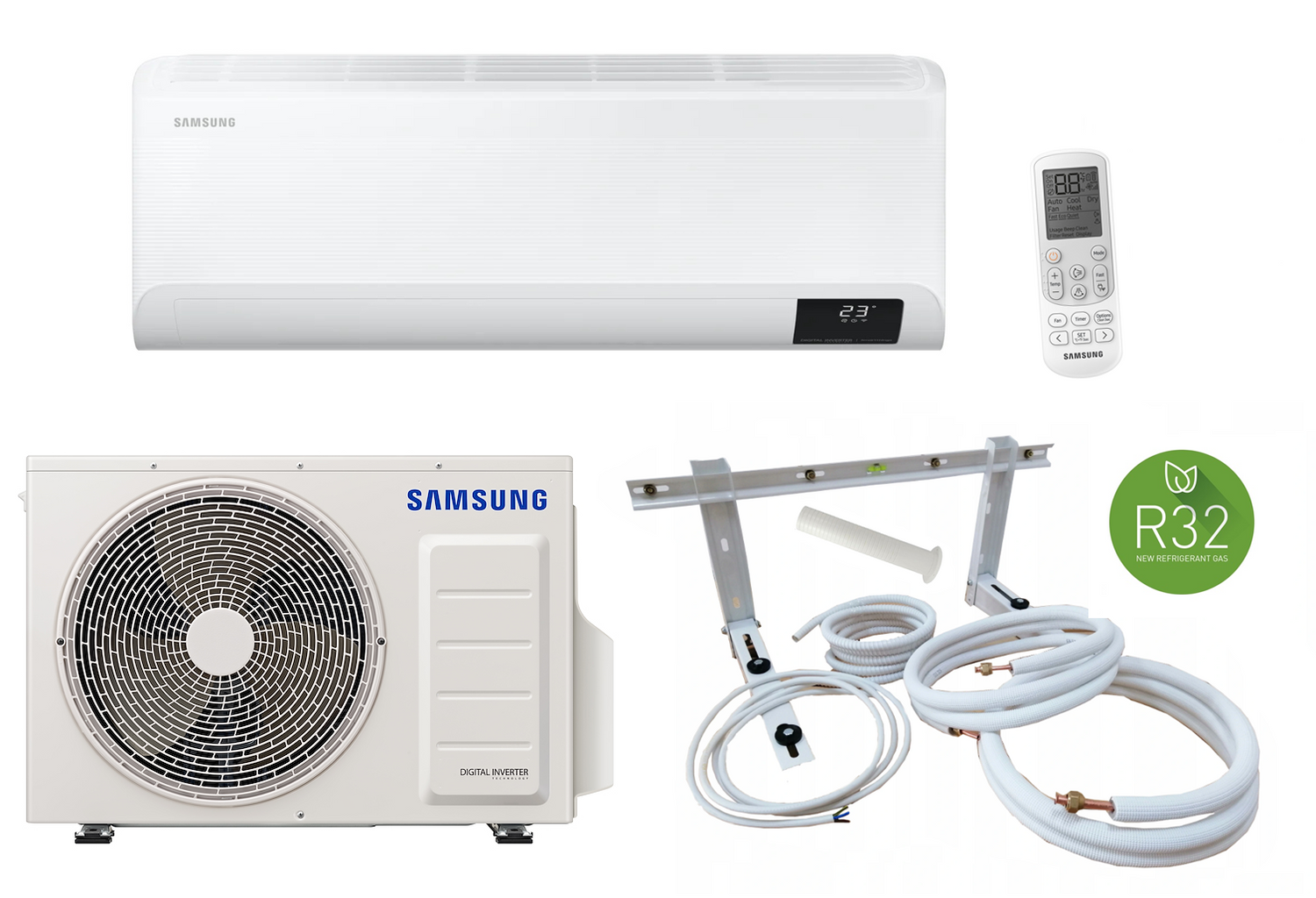 Samsung Split Klimaanlage Cebu 6.5 kW + Montageset 3–12 m