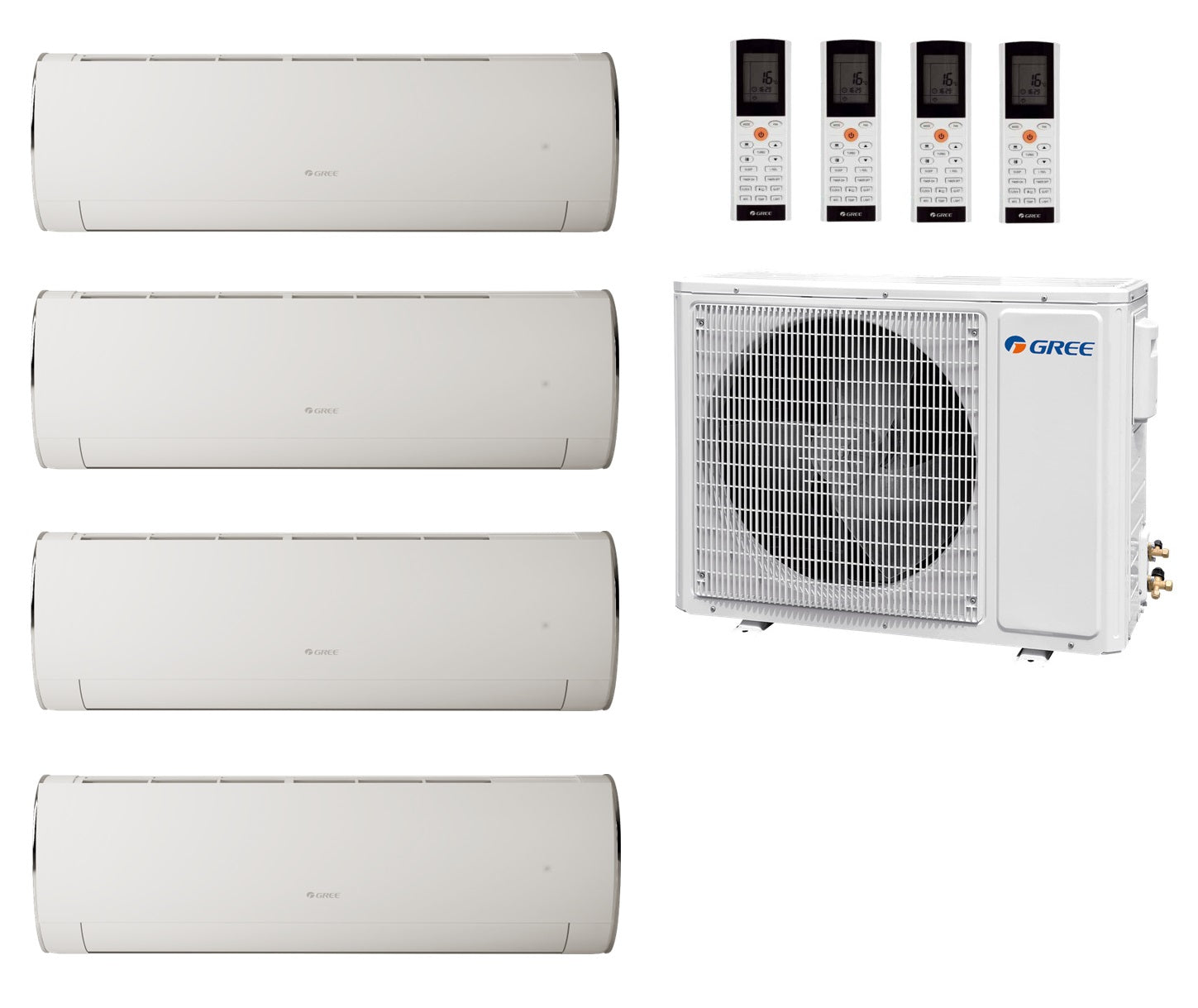 Gree Multi Split 4x Fairy White 3,5 kW + 10,6 kW Außengerät