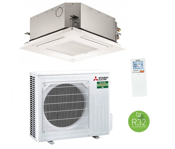 Mitsubishi SLZ-M50FA 4,6 kW 4-Wege Deckenkassette Klimaanlage