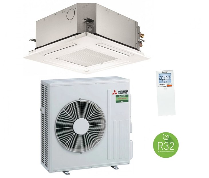 Mitsubishi SLZ-M60FA 5,7 kW 4-Wege Deckenkassette Klimaanlage