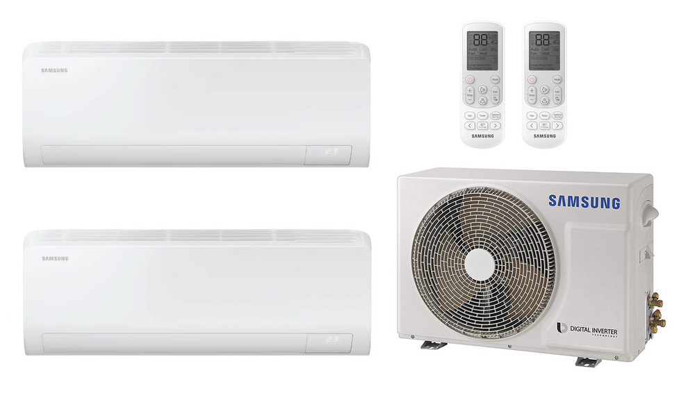 Samsung Multi Split Klimaanlage Luzon S2 4,0 kW mit 2x 2,5 kW Innengerät