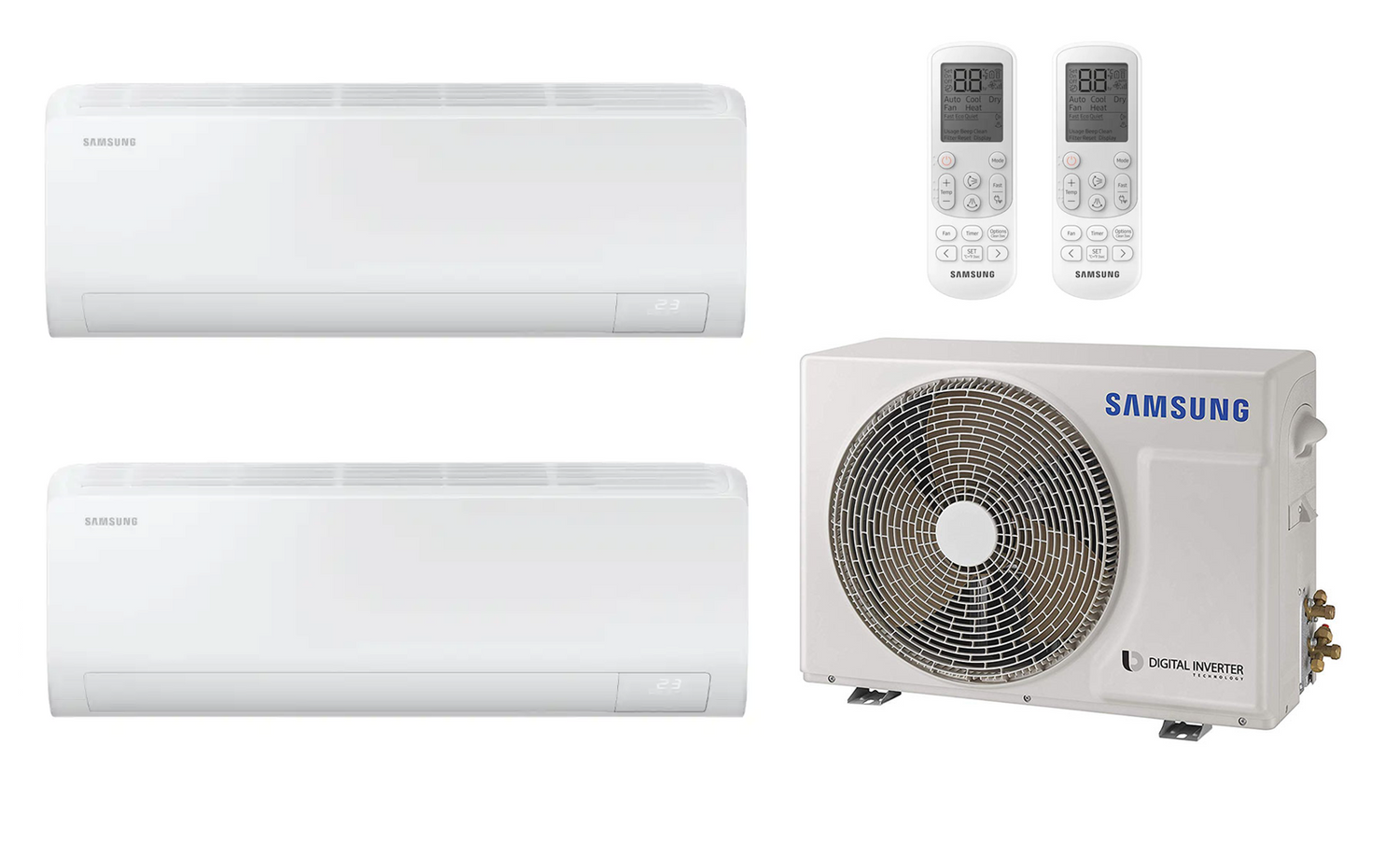 Samsung Luzon S2 Multi Split 2x 2.0 kW Innengerät + 4.0 kW Außengerät