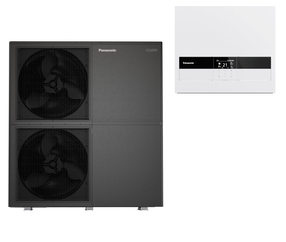 Luft-Wasser-Wärmepumpe Split Panasonic Big Aquarea T-CAP WH-WXG30ME8 + WH-CME8L 30 kW 400V R290