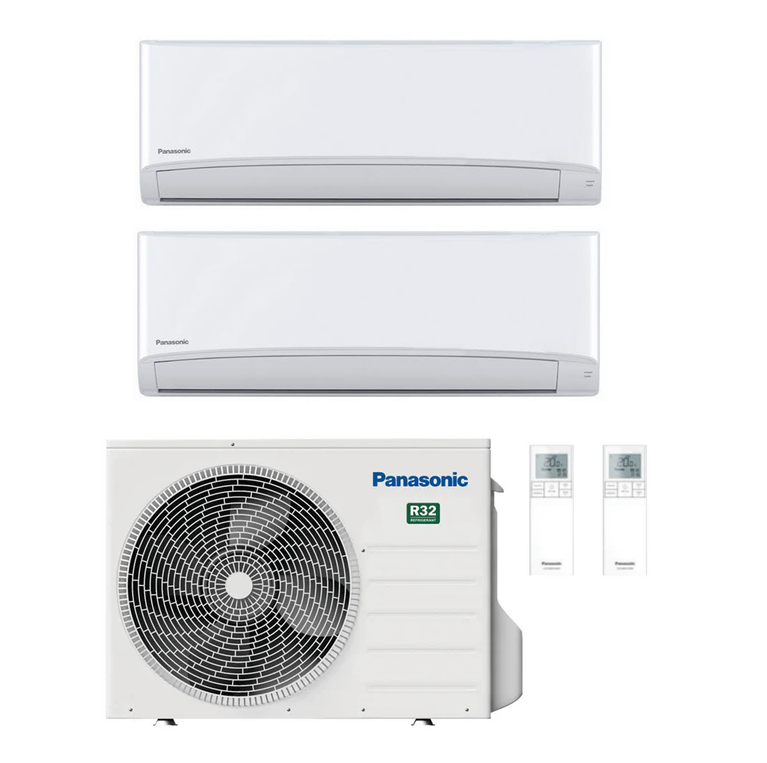 Panasonic Multi Split Klimaanlage 1x CU-2TZ50TBE 5 kW + 1x CS-TZ20CKEW 2 kW + 1x CS-TZ42CKEW 4,2 kW