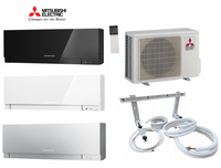 Mitsubishi Premium MSZ-EF42VGK 4.2 kW Split Klimaanlage mit Montageset