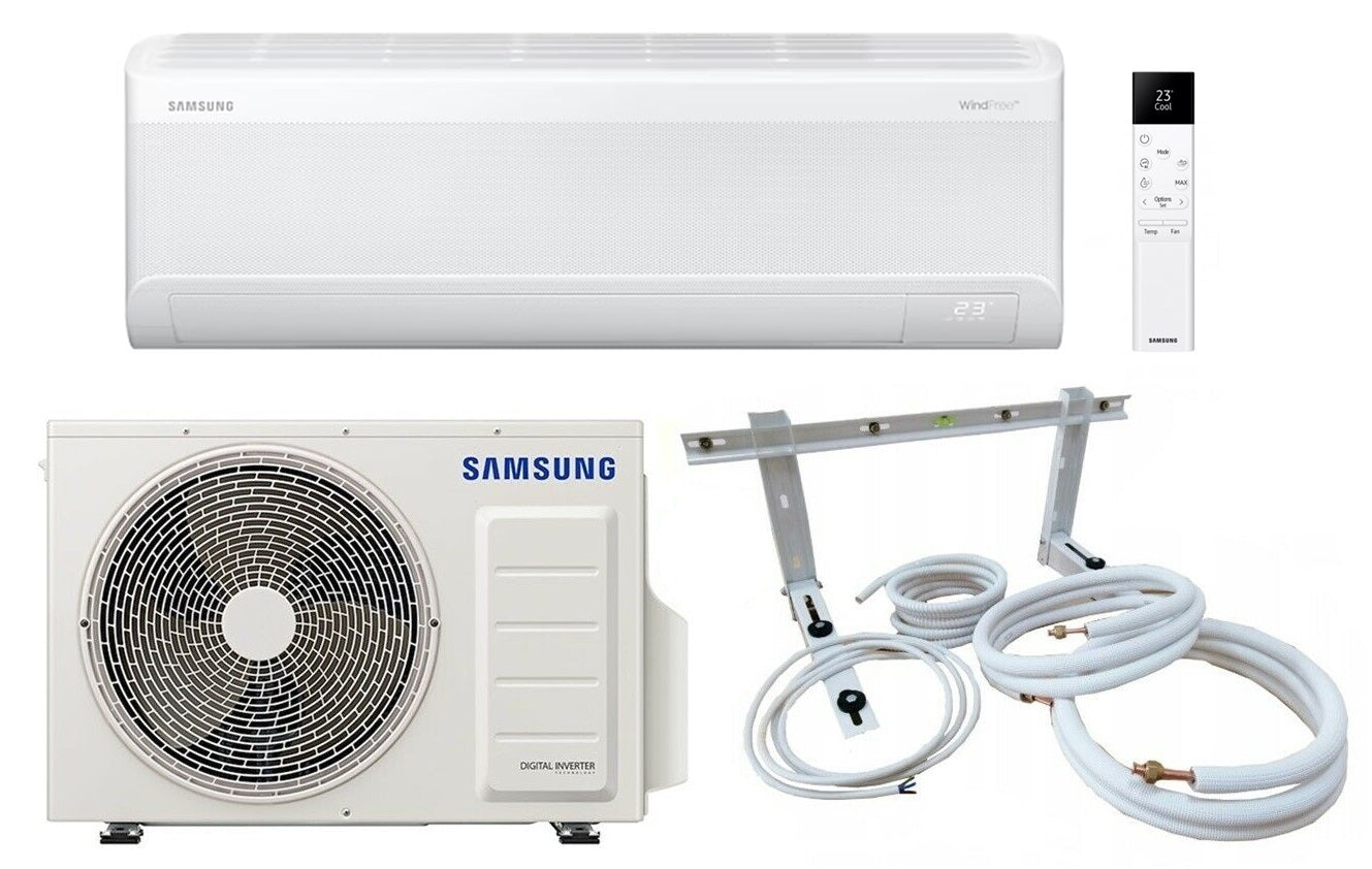 Samsung Split Klimaanlage WindFree™ Comfort S2 3,5 kW mit optionalem Montageset 3–12 m