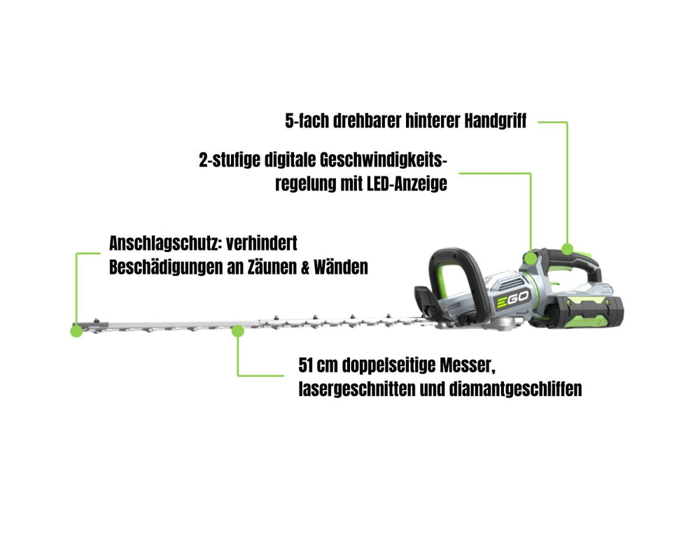 EGO HT5110E Heckenschere 51cm