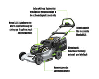 EGO LM1710E Rasenmäher 42cm ohne Antrieb