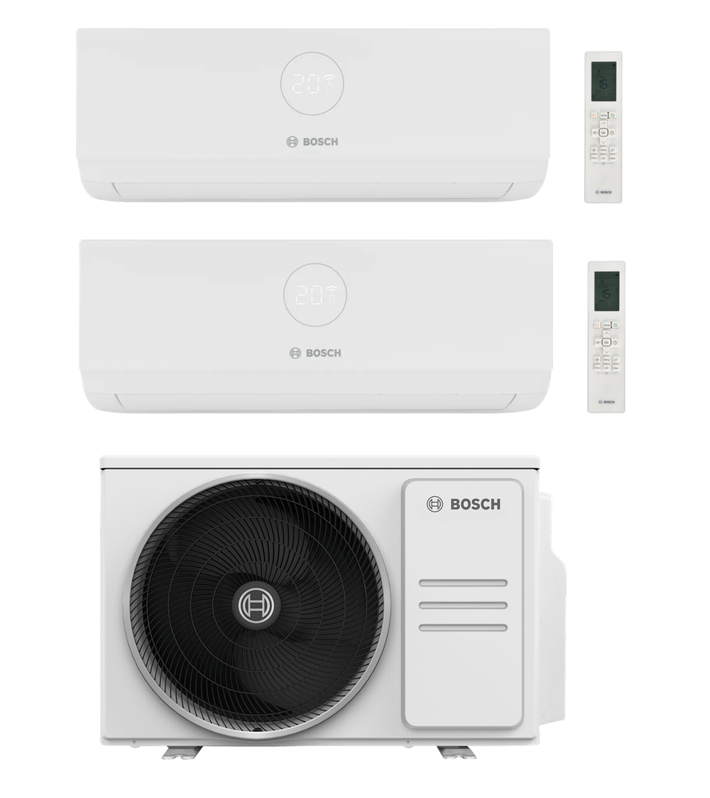 Bosch Multi Split Klimaanlage 3000i & 5000M Set – 2x 2,6 kW + 4,1 kW
