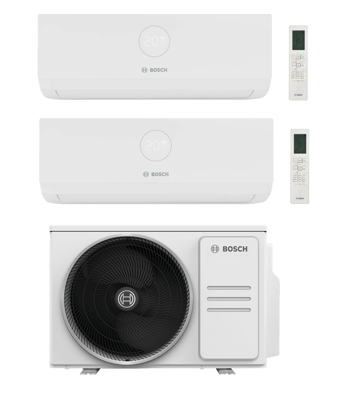 Bosch Multi Split Klimaanlage 3000i & 5000M Set – 2x 2,6 kW + 4,1 kW
