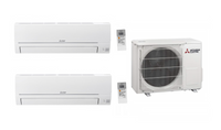 Mitsubishi Multi Split MSZ-HR35VFK 3,5 kW + MSZ-HR50VFK 5,0 kW + MXZ-3HA50VF mit WiFi