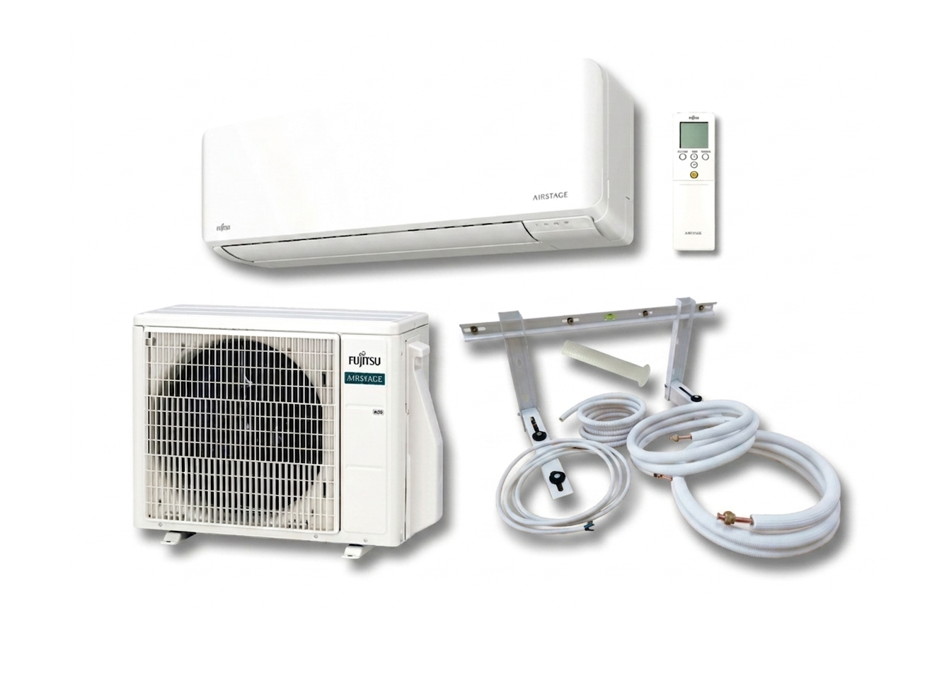 Split Klimaanlage Fujitsu KMCG ASEH09KMCG / AOEH09KMCG 2,5 kW optional Montageset