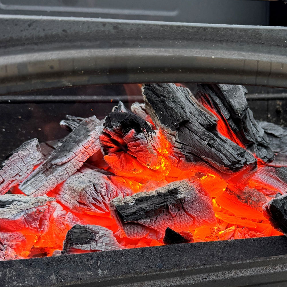 Set Grillkohle – 2,5 kg Holzgrillkohle + 2 kg Buchen-Holzkohlebriketts – Premium Naturkohle für Grill & BBQ – Lange Glut, schnelles Anzünden, hohe Hitze – Ideal für Holzkohlegrill & Smoker