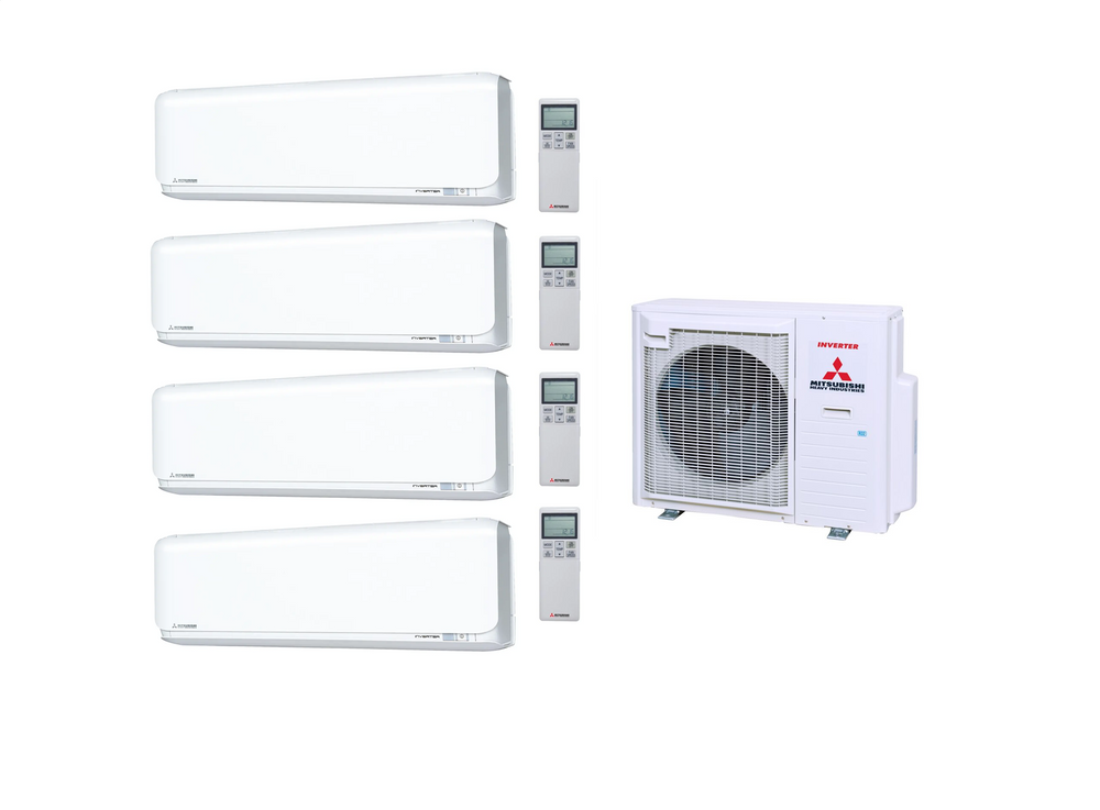 Mitsubishi Heavy Multi Split Klimaanlage 4x Diamond SRK20ZSX-WF 2 kW