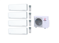 Mitsubishi Heavy Multi Split Klimaanlage 4x Diamond SRK20ZSX-WF 2 kW