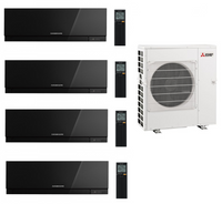 Mitsubishi Multi Split 4x MSZ-EF25VGK 2,5 kW + MXZ-4F83VFHZ 8,3 kW