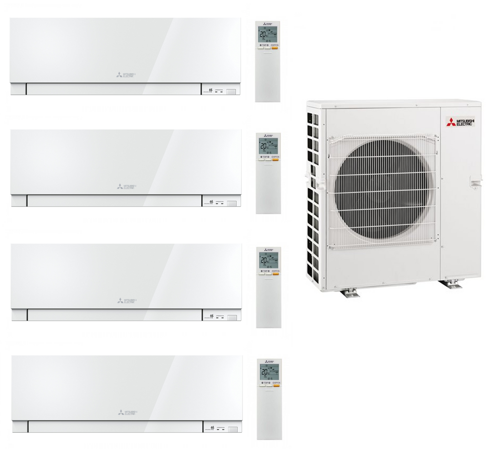 Mitsubishi Multi Split 4x MSZ-EF18VGK 1,8 kW + MXZ-4F83VFHZ 8,3 kW