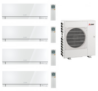 Mitsubishi Multi Split 4x MSZ-EF18VGK 1,8 kW + MXZ-4F83VFHZ 8,3 kW