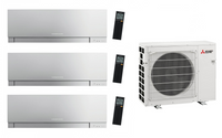 Mitsubishi Multi Split 6.8 kW mit 3x MSZ-EF25VGK Premium 2.5 kW