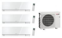 Mitsubishi Multi Split 6.8 kW mit 3x MSZ-EF25VGK Premium 2.5 kW