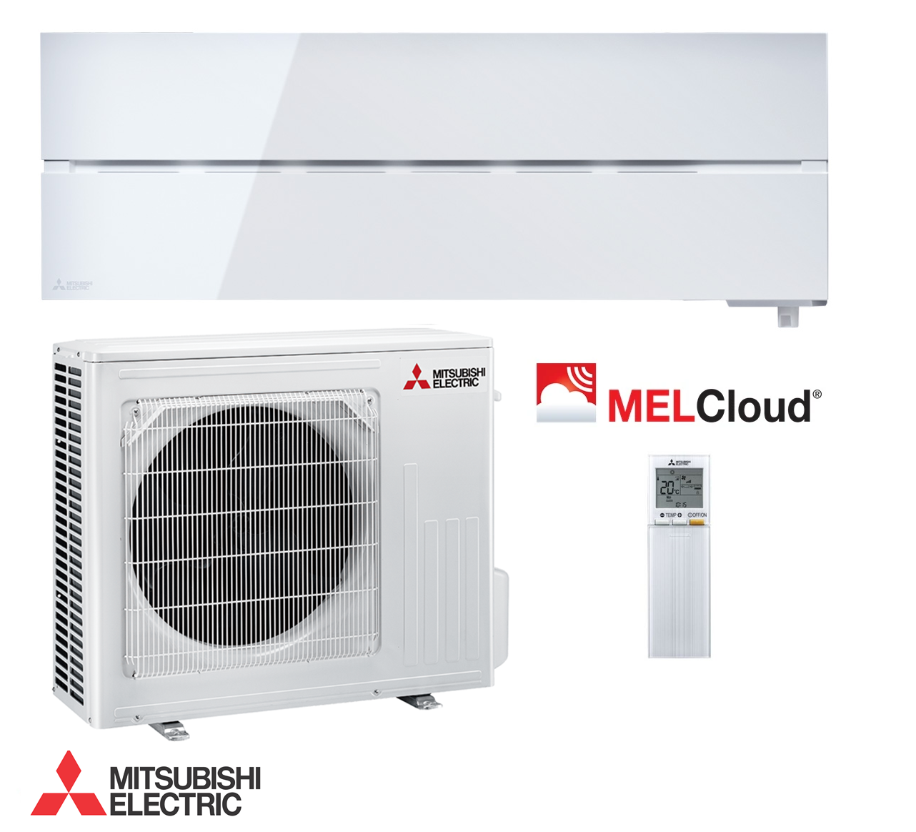 Mitsubishi MSZ-LN50VG2 5.0 kW Diamond Split Klimaanlage Weiß