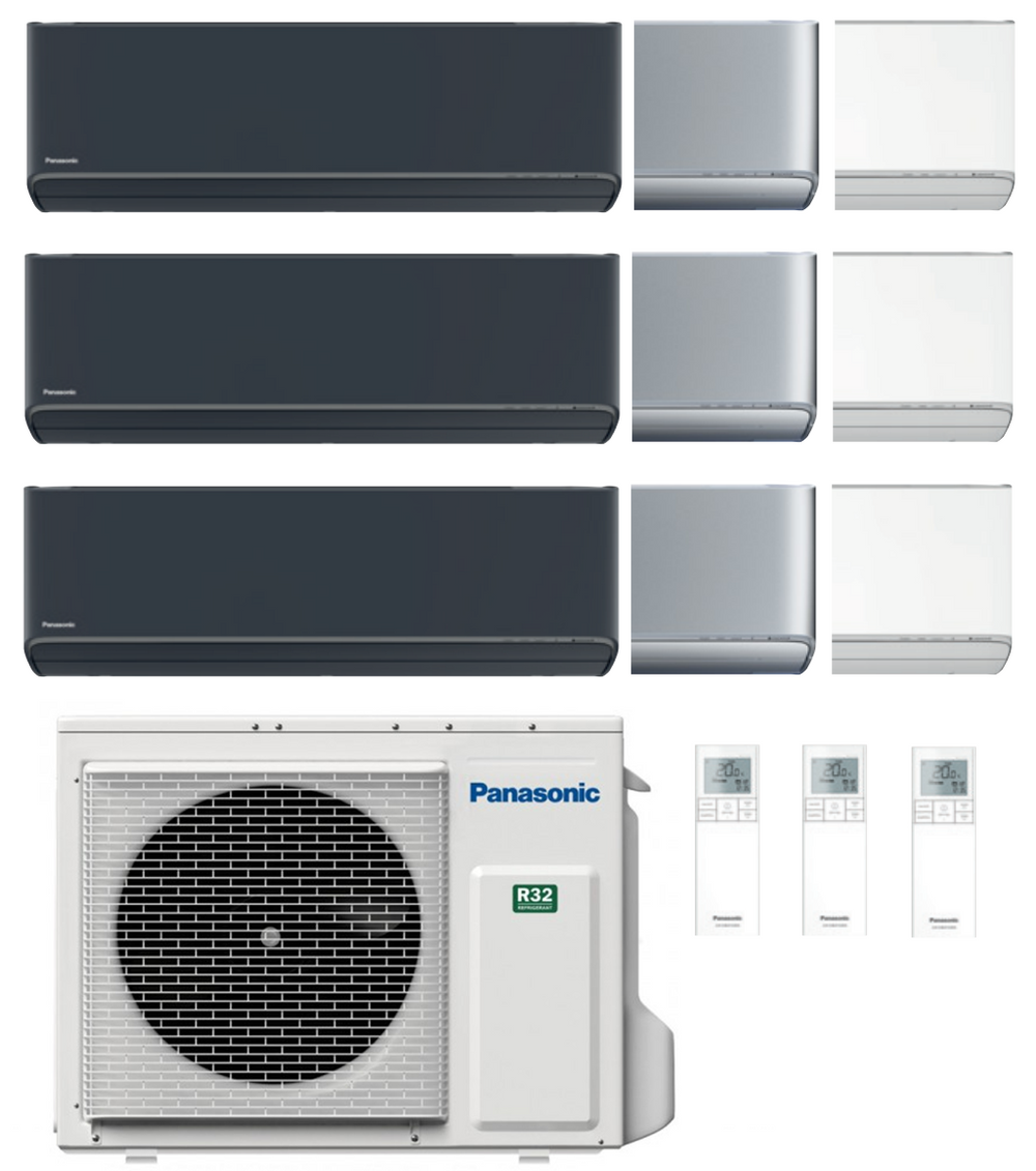 Panasonic Multi Split Klimaanlage 6,8 kW mit 3x 2,5 kW Etherea
