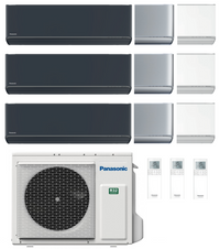 Panasonic Multi Split Klimaanlage 6,8 kW mit 3x 2,5 kW Etherea