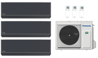 Panasonic Multi Split Klimaanlage 6,8 kW mit 3x 3,5 kW Etherea Weiß / Silber / Graphit